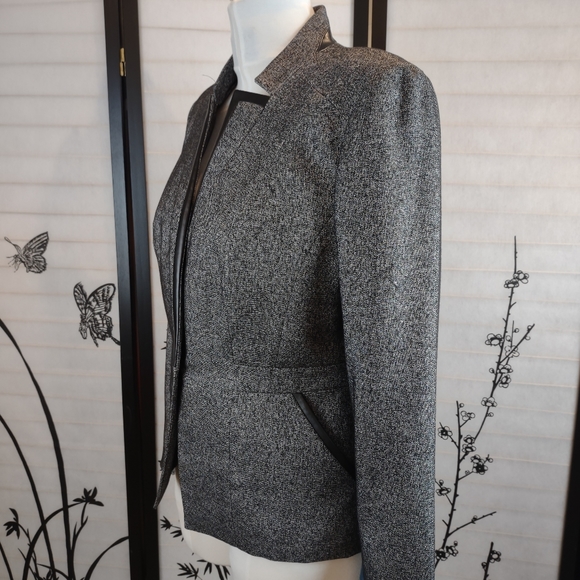 Anne Klein Jacket Blazer, Size 12, Black and White - Picture 2 of 8